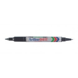 Artline 041T Permanent Dual Nib Marker Black 2-4mm