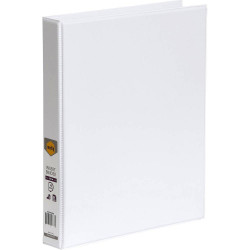 Marbig Clearview Insert Binder A4 4D Ring 25mm White