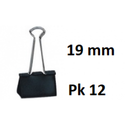 Premium Foldback Clips 19mm Pkt 12