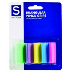 Sovereign Triangular Pencil Grips -Card of 5