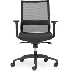 Onyx Mesh Chair Medium Mesh Back Black Fabric Seat