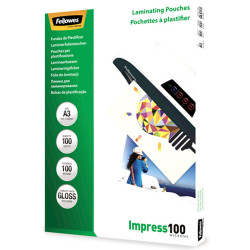 Fellowes Laminating Pouch A3 100 Micron Gloss Pack Of 100