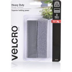 Velcro Brand Heavy Duty Hook & Loop 25x100mm Rough Surface Pack Of 3