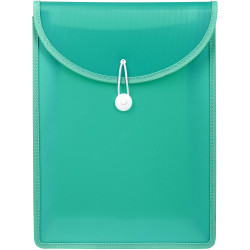 Marbig Document Wallet A4 Top Load 65mm Gusset Spearmint Green