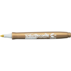 Artline Decorite Markers 1.0mm Bullet Metallic Gold Box Of 12