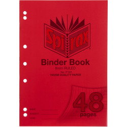 Spirax P122 Binder Book Poly Cover A4 48 Page 8mm Ruled