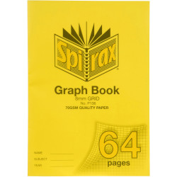 Spirax Grid Book P136 A4 64 Page 8mm Ruled