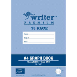 Writer Premium Graph Book A4 10mm 96 Pages Hat
