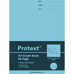 Protext Graph Book A4 10mm 96 Page Bilby