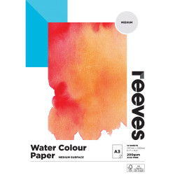 Reeves Water Colour Pad A3 200gsm FSC 12 Sheets