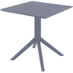 Sky 70 Hospitality Cafe Table Indoor Outdoor Use 700W x 700D x 740mmH Poly Anthracite