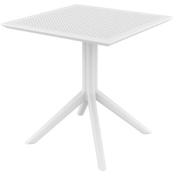 Sky 70 Hospitality Cafe Table Indoor Outdoor Use 700W x 700D x 740mmH Polypropylene White