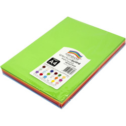 Rainbow Spectrum Board A4 220 gsm Bright Assorted 100 Sheets
