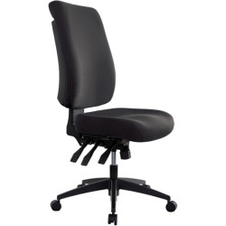 Buro Tidal High Back Office Chair No Arms Black Fabric Seat And Back
