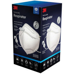3M 9123EN25 Respirator Mask  White 25 Pack P2 disposable respirator