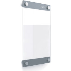 Quartet Infinity Customisable Magnetic Glassboard 279 x 432mm Clear/Silver