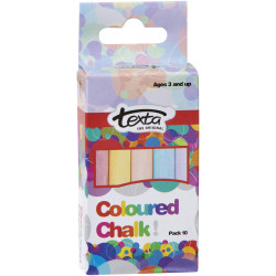 Texta Chalk Assorted Colours Pack Of 10