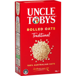 Uncle Toby's Traditional Rolled Oats Cereal 500g
