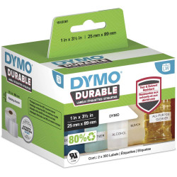 Dymo 1933081 Durable Multi Purpose Labels 25x89mm White Roll of 700