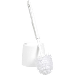 Cleanlink Toilet Brush And Pot White