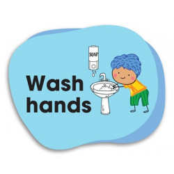 Durus School Outdoor Floor Adhesive Memory Jogger Wash Hands