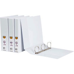 MARBIG INSERT BINDERS A4 3D Ring 50mm White