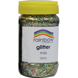 Rainbow Glitter Jar 250G Multi Colour