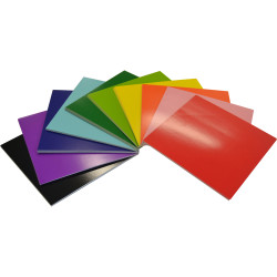 Rainbow Square Card 203 x 203mm 300gsm Assorted 100 Sheets