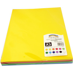 Rainbow Spectrum Board A3 220 gsm Assorted 100 Sheets