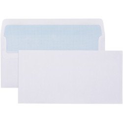 Cumberland Plain Envelope DLX 120 x 235mm Self Seal Secretive White Box Of 500