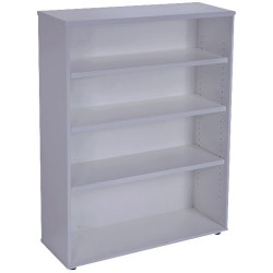 Rapidline Rapid Vibe Bookcase 3 Adjustable Shelves 900Wx315Dx1200mmH Grey