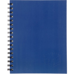 Spirax 512 Hard Cover Notebook A4 Ruled 200 Page Side Opening Blue