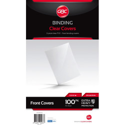 GBC Binding Cover A4 250 Micron Pack Of 100 Clear