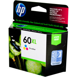 HP 60XL Ink Cartridge High Yield Tri Colour CC644WA
