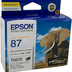 Epson C13T087090 - T0870 Ink Cartridge High Yield Twin  Gloss Optimiser