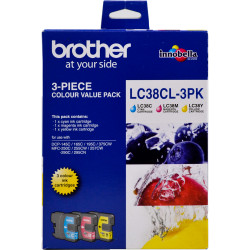 Brother LC-38CL Ink Cartridge Colour Value Pack CMY