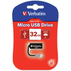 Verbatim Store 'n' Go Micro USB Drive 2.0 32GB Black