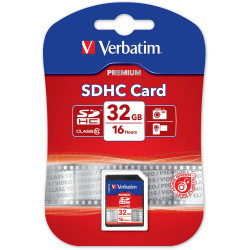 Verbatim Premium SDHC Memory Card Class 10 32GB Black