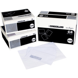 Cumberland Plain Envelope DLX 120 x 235mm Strip Seal Laser Secretive White Box Of 500