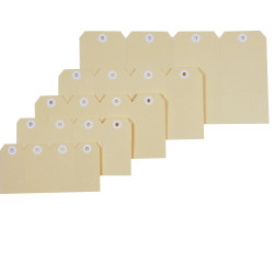 Esselte Shipping Tags No 2 40x82mm Buff Box Of 1000
