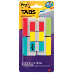 Post-It 686-VAD2 Durable Tabs 50mm & 25mm Assorted Colours Value Pack of 114