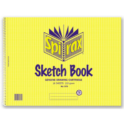 Spirax 579 Sketch Book Perforated 272 x 360mm 16 Sheets Side Opening