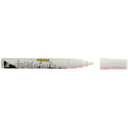 Texta Liquid Chalk Marker Wet Wipe Bullet 4.5mm White