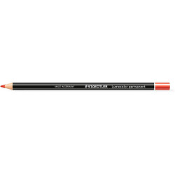Staedtler 108 Lumocolour Glasochrom Permanent Pencil Red