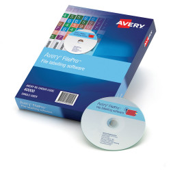 Avery FilePro Lateral Filing Software L7174 Single User Laser Labels