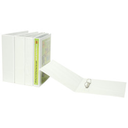 Marbig Clearview Insert Binder A4 4D Ring 19mm White