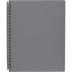 Marbig Display Book A4 Refillable 20 Pocket Grey