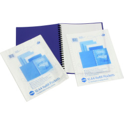 Marbig Display Book Refills A4 Clear Pack Of 10