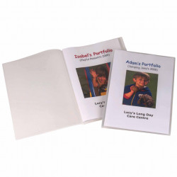 Marbig Flic File Display Book A4 10 Pocket Insertable Cover Clear