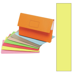Marbig Slimpick Manilla Document Wallet Foolscap 30mm Gusset Yellow